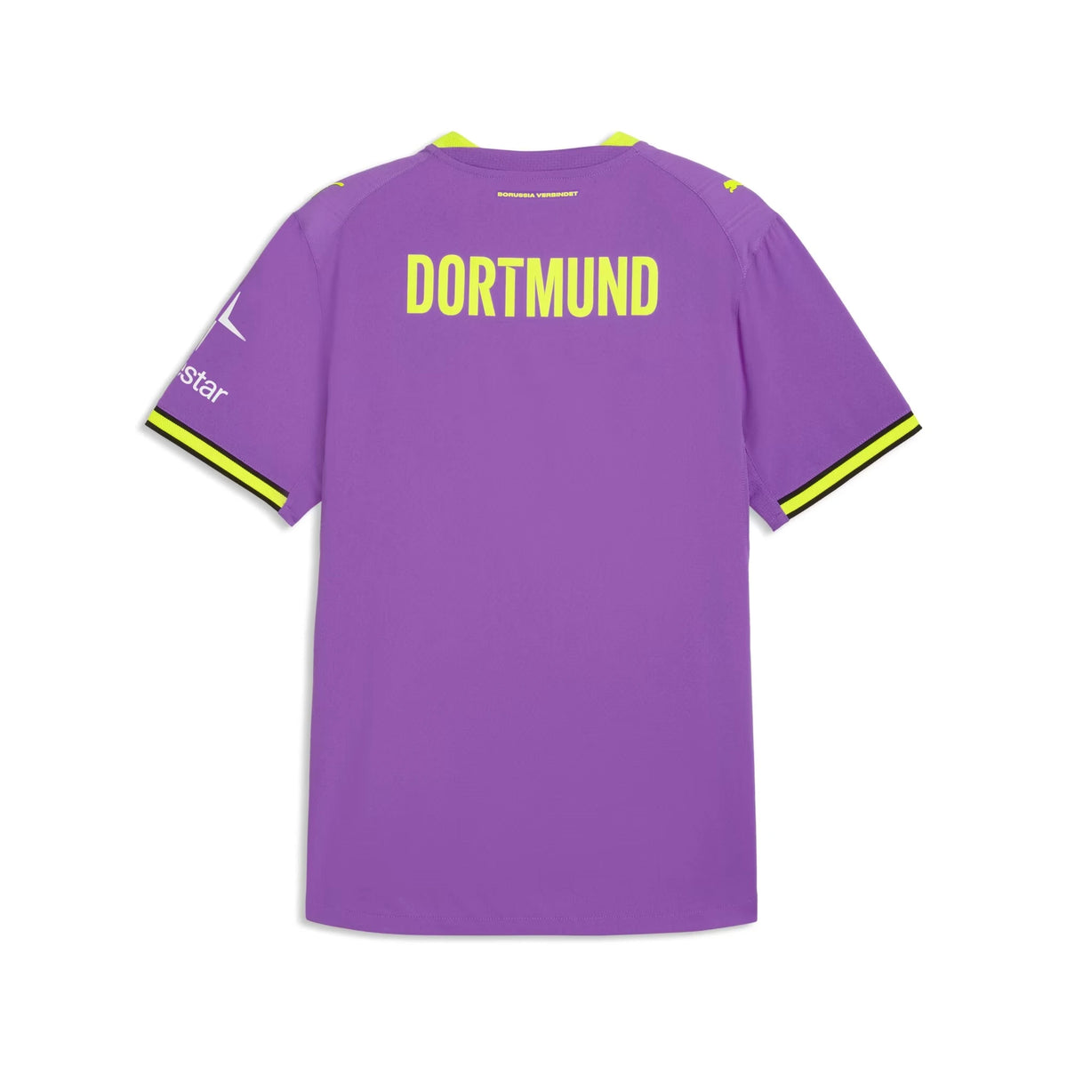 Back view of Borussia Dortmund 2026-2027 third purple authentic football shirt by Final Third Kit