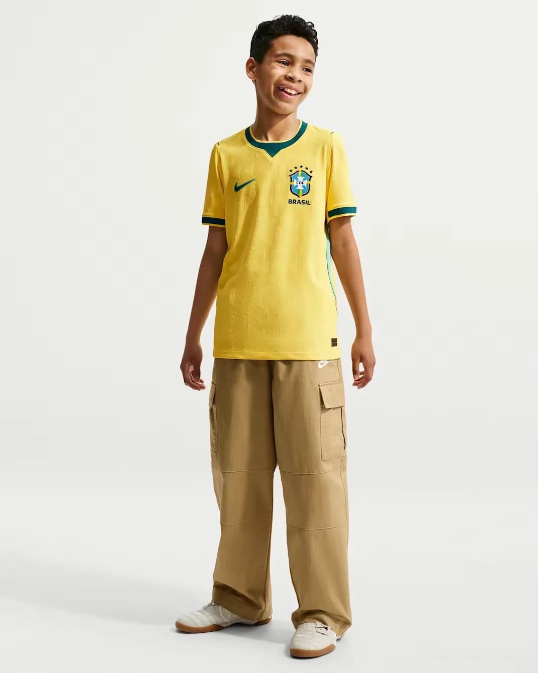 Brazil 2026 World Cup Away Kids Stadium Replica Jersey