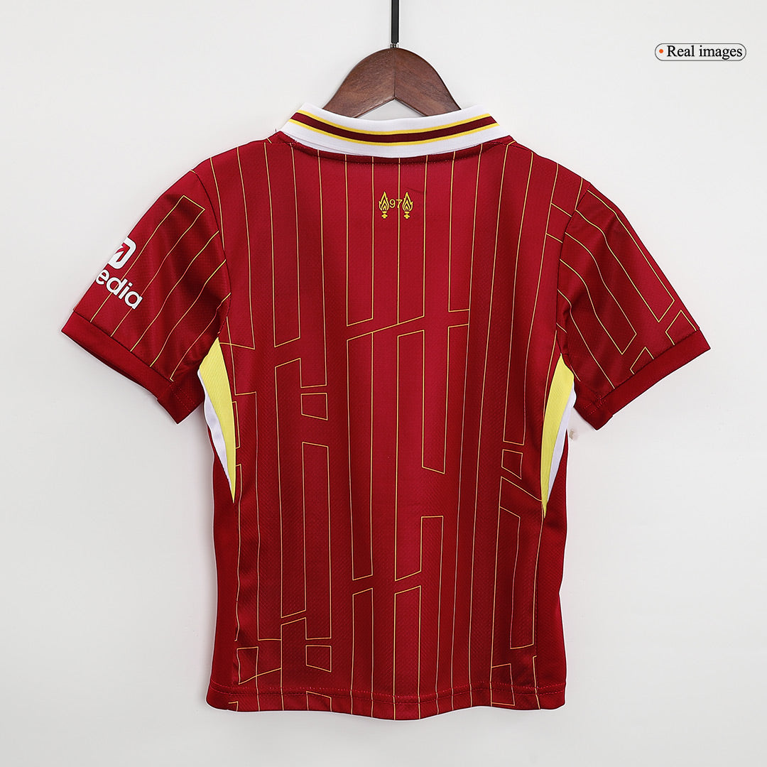 Liverpool Cheap Kids Kit Home Soccer Jersey 2024/25 (Shirt+Shorts+Socks)