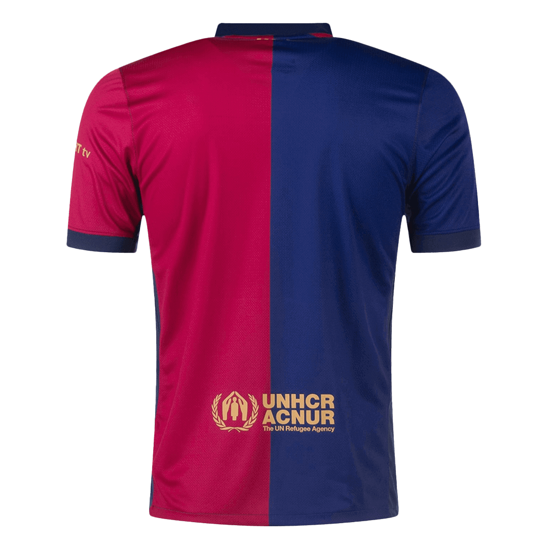 Gift-Barcelona Home Soccer Jersey 2024/25 - Spotify Logo Without Text