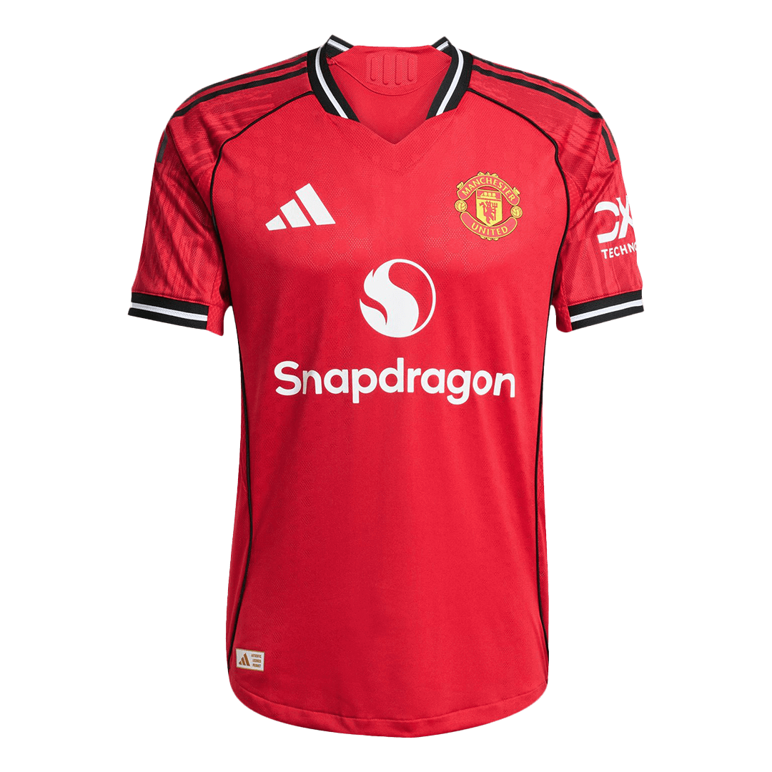 ŠEŠKO #30 Manchester United Home Authentic Soccer Jersey 2025/26