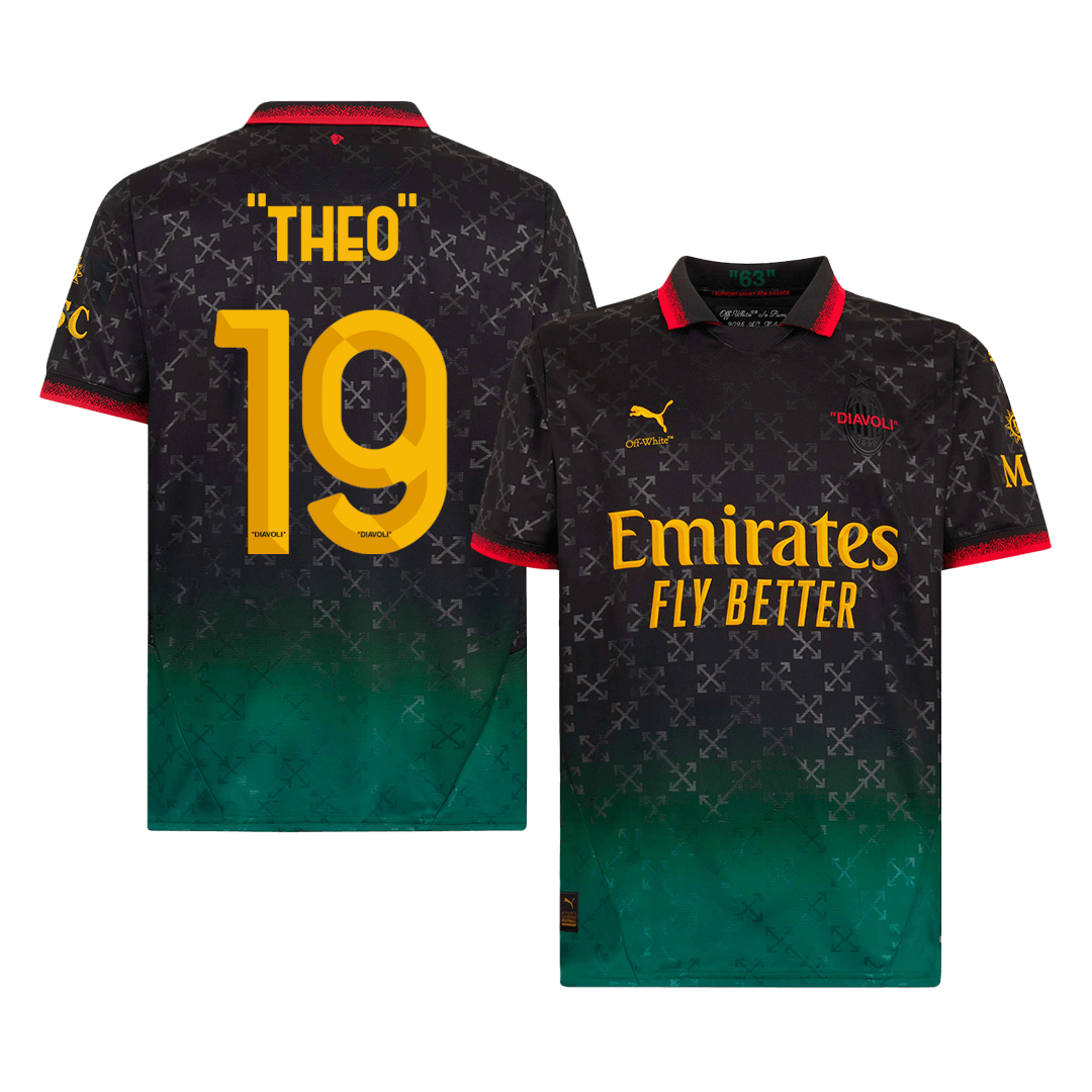 AC Milan THEO #19 Fourth Away Soccer Jersey 2024/25