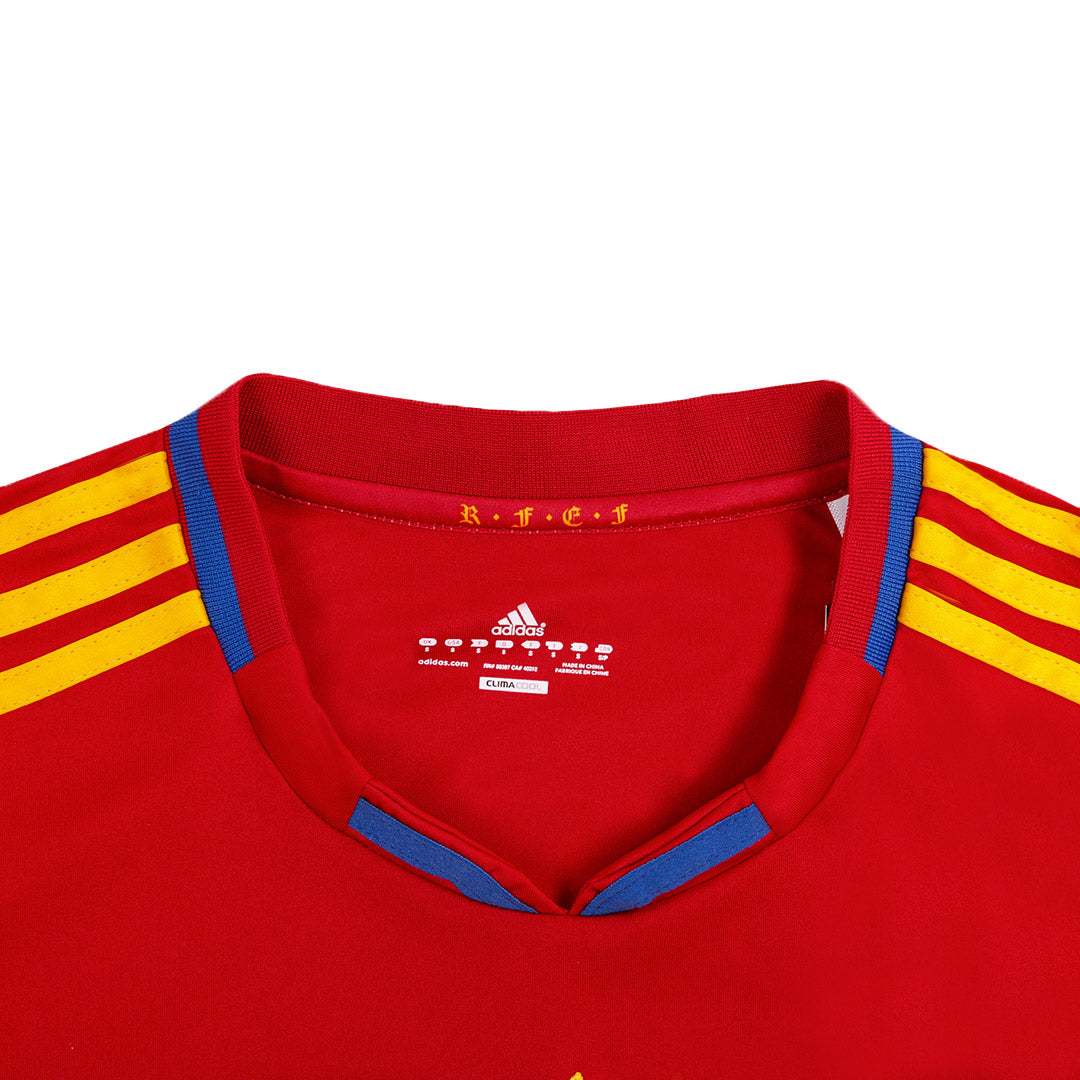 Retro SILVA #21 2010 Spain Home Soccer Jersey