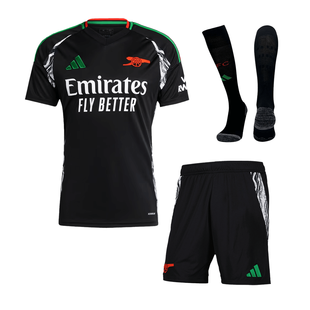 Arsenal Away Soccer Jersey Kit(Shirt+Shorts+Socks) 2024/25
