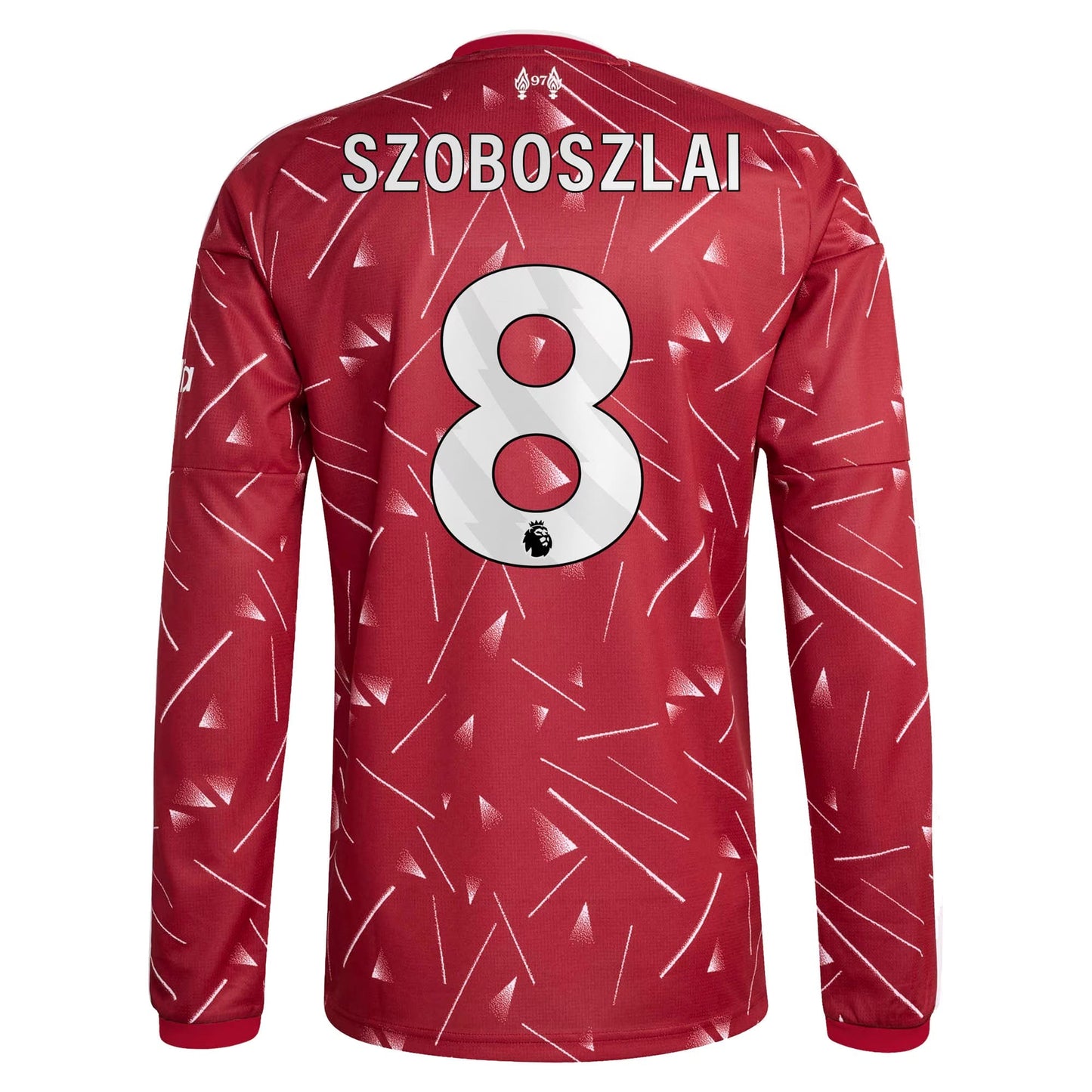 Liverpool 2026/27 Home Stadium Replica Long Sleeve Jersey - Szoboszlai #8 back view