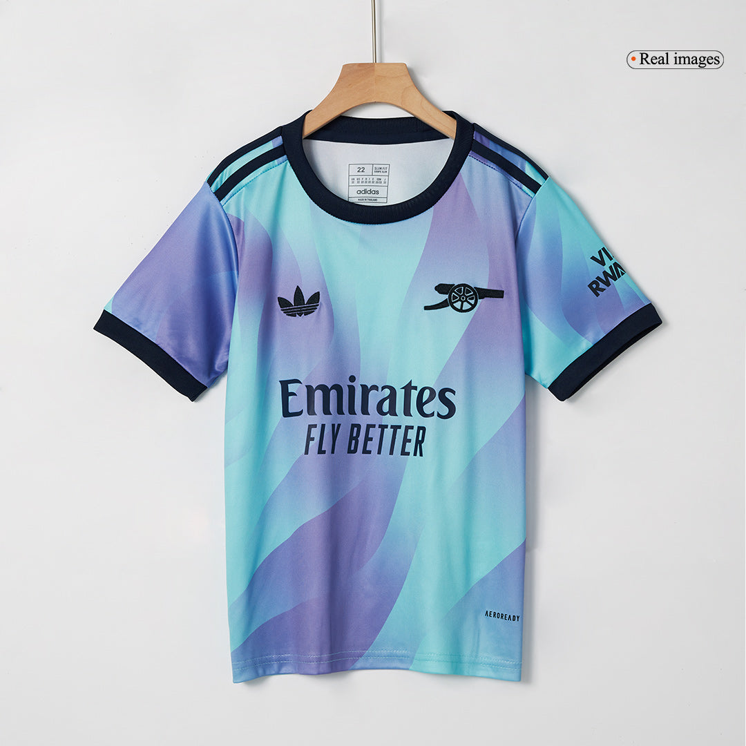 Kid's Arsenal Third Away Soccer Jersey Kit(Shirt+Shorts) 2024/25