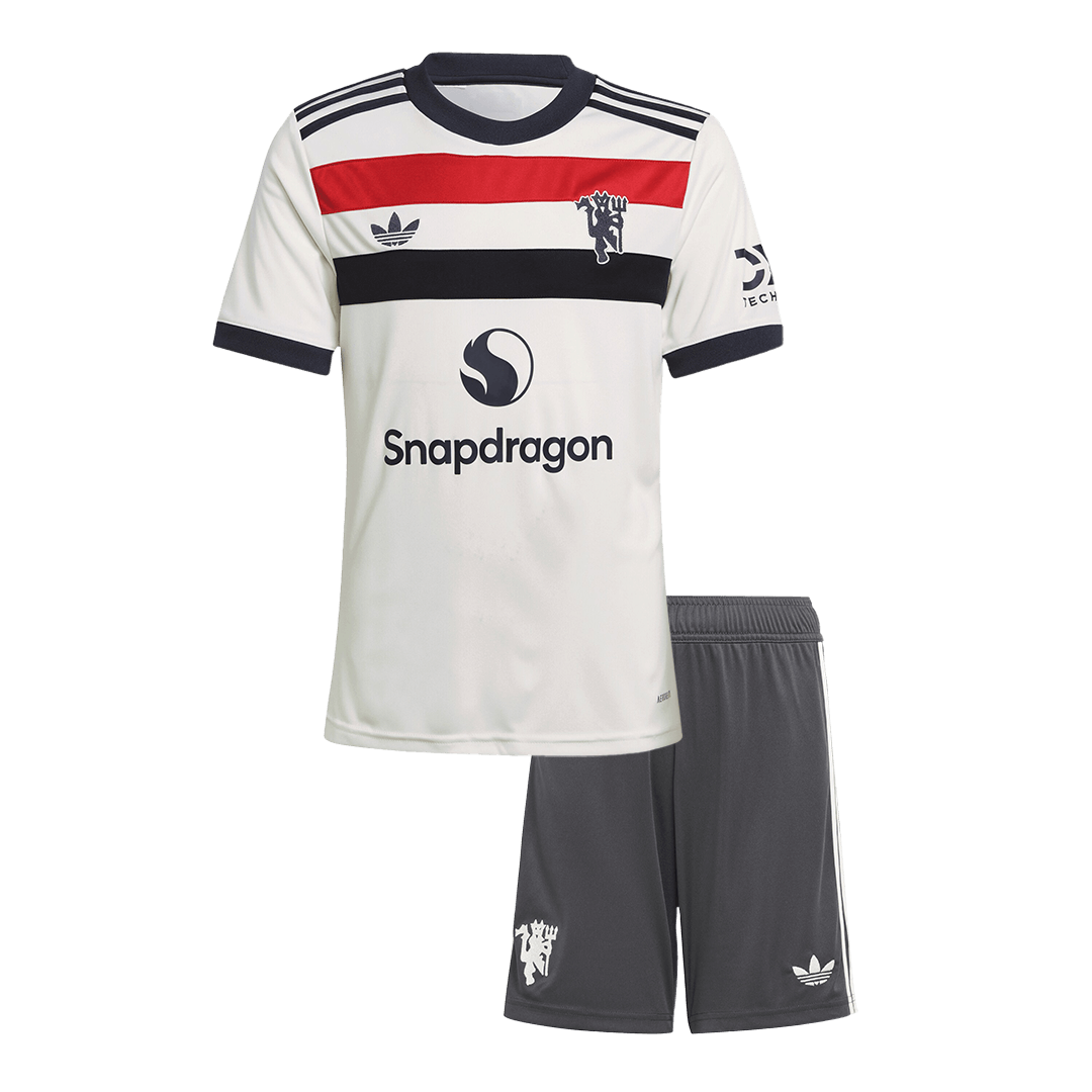 Kid's Manchester United Third Away Soccer Jersey Kit (Shirt+Shorts) 2024/25