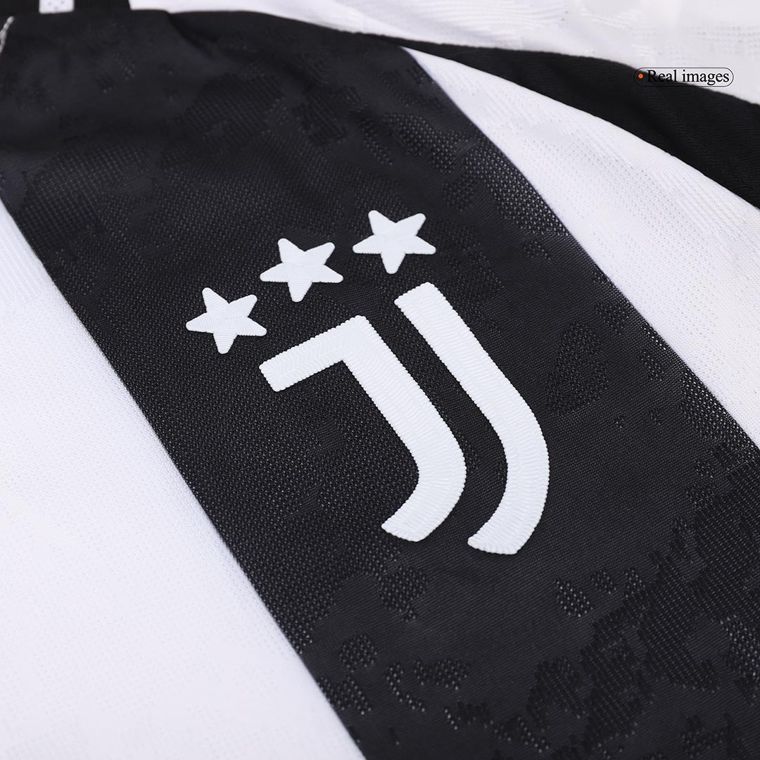 Authentic VLAHOVI? #9 Juventus Home Soccer Jersey 2024/25 - Save The Children Sponsor