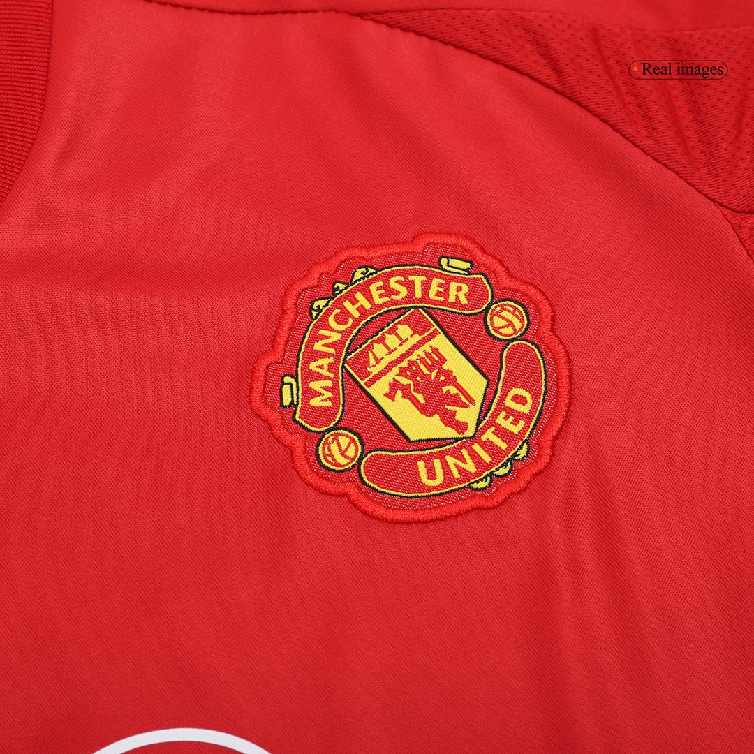 Gift-Kid's Manchester United Home Soccer Jersey (Shirt+Shorts) 2024/25