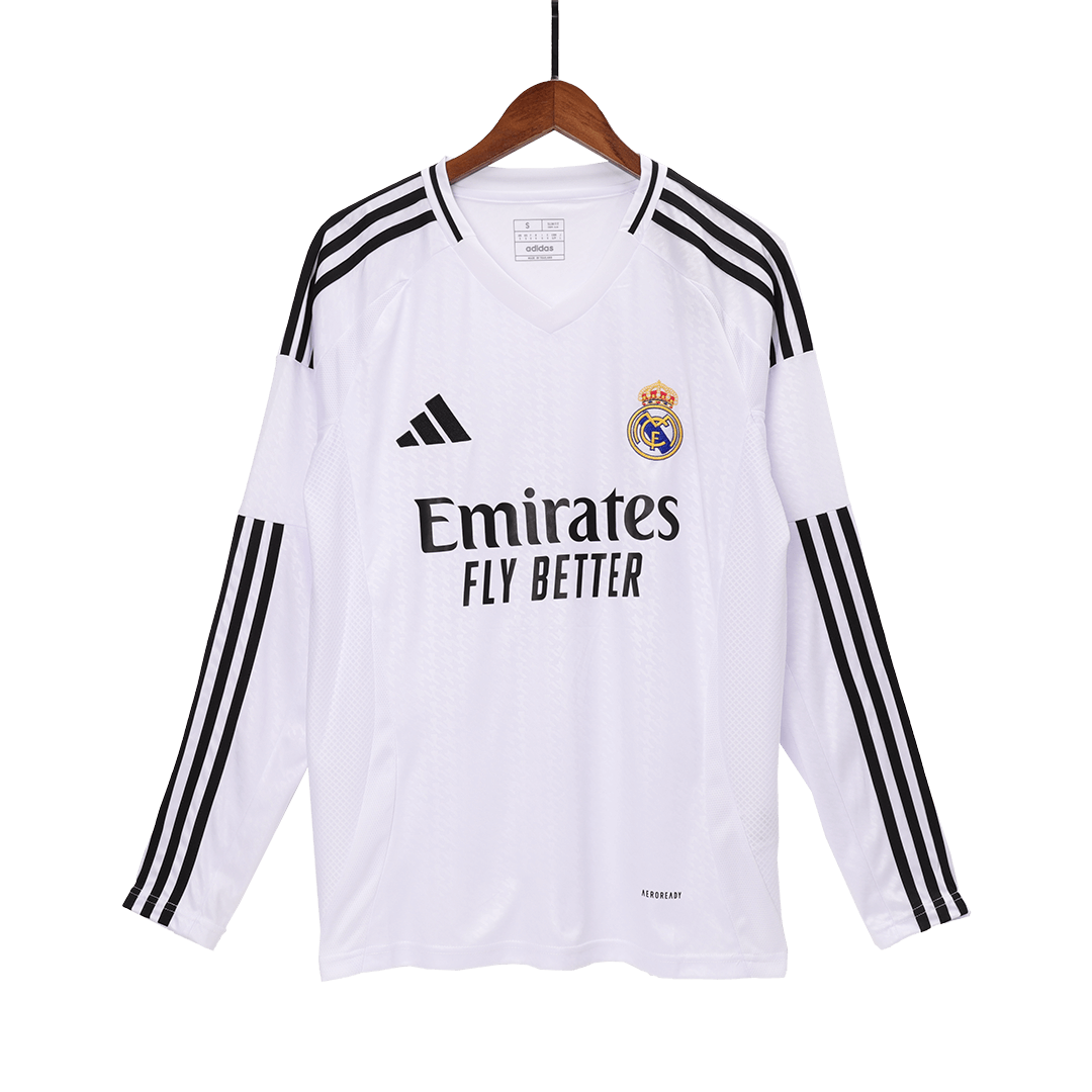 Real Madrid Home Long Sleeve Football Shirt 2024/25