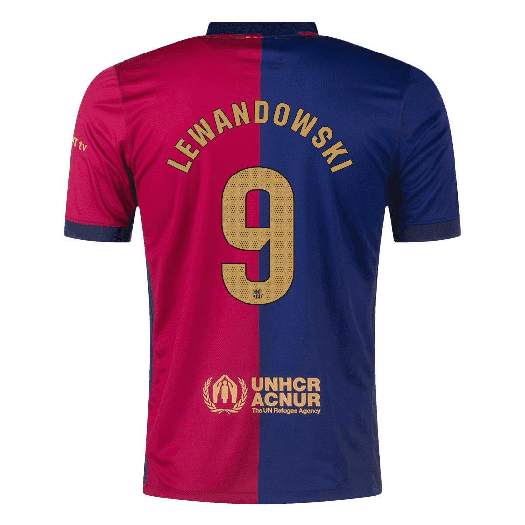 LEWANDOWSKI #9 Barcelona Home Soccer Jersey 2024/25