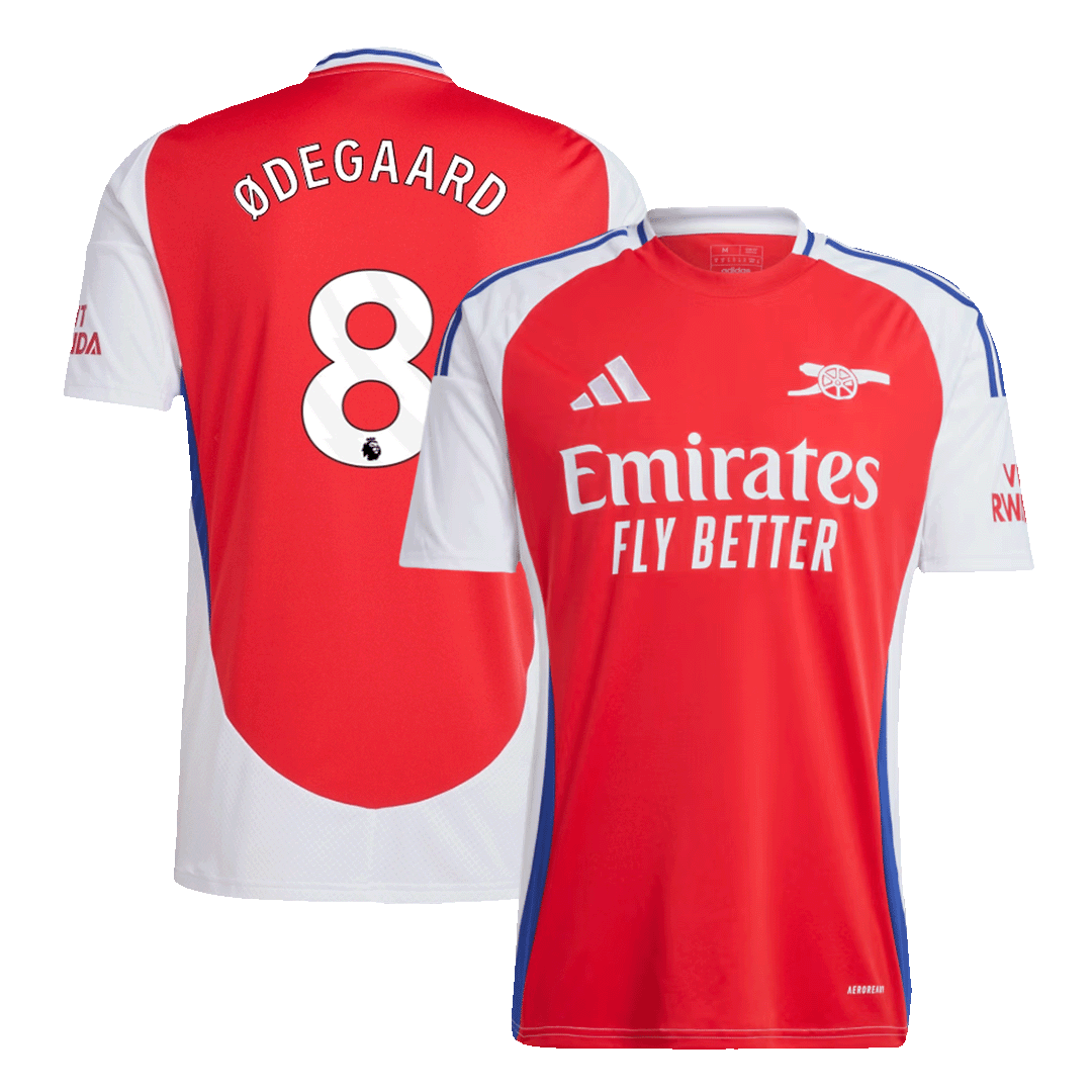 Ødegaard #8 Arsenal Home Soccer Jersey 2024/25
