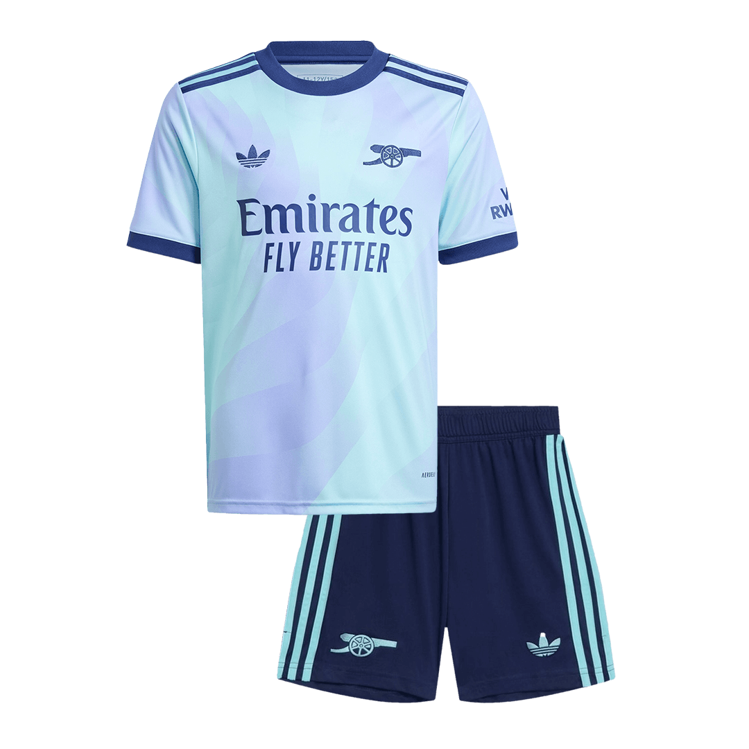 Gift-Kid's Arsenal Third Away Soccer Jersey Kit(Shirt+Shorts) 2024/25