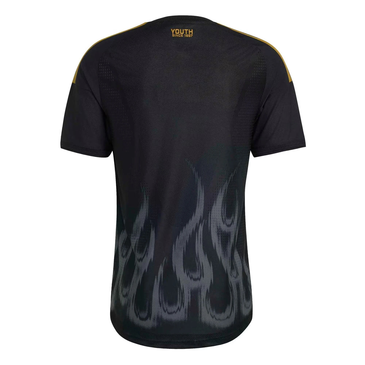 Back view of Juventus 2026-2027 third black on-field authentic football shirt by Final Third Kit