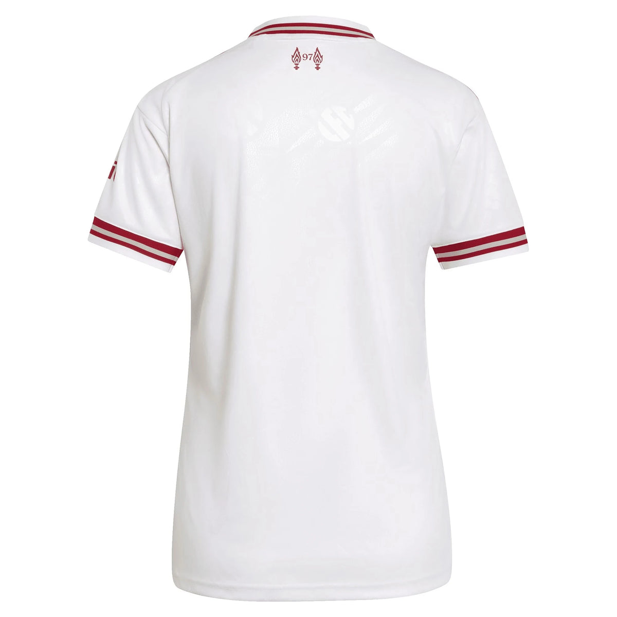 Back view of women's Liverpool 2026-2027 away white replica football shirt by Final Third Kit