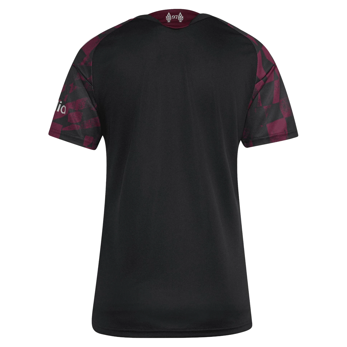 Back view of women's Liverpool 2026-2027 third black replica football shirt by Final Third Kit