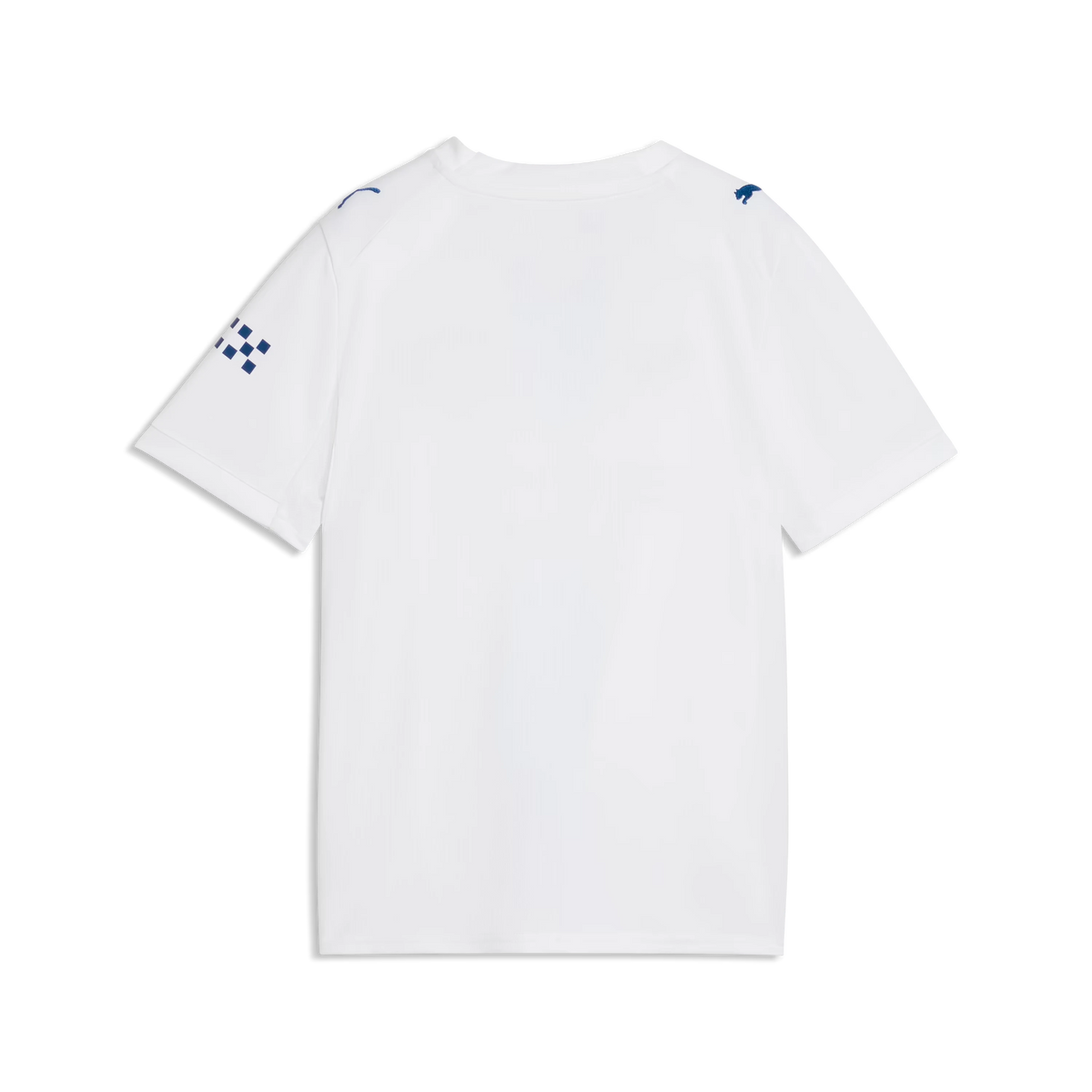 Back view of youth Manchester City 2026-2027 third white replica football shirt with Phil Foden name and number 47 printing by Final Third Kit
