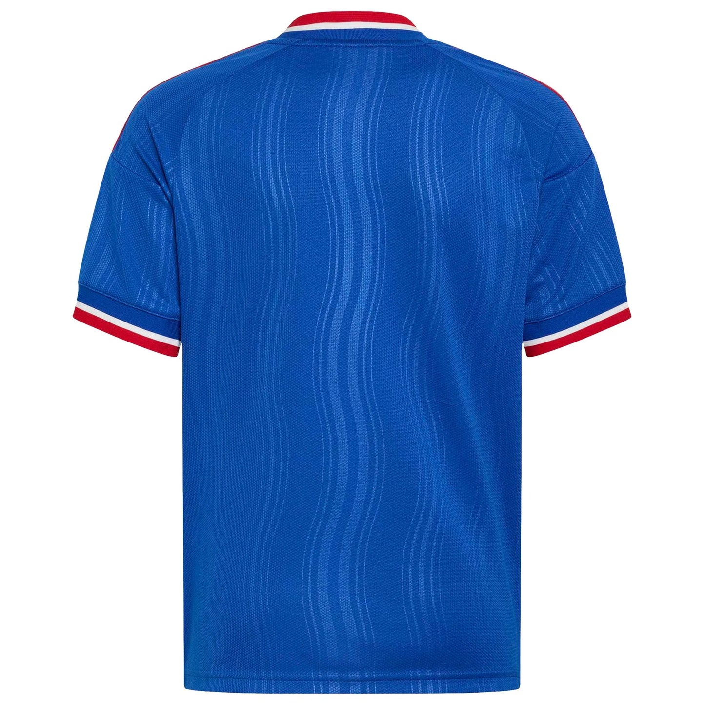 Back view of youth Manchester United 2026-2027 away royal blue replica football shirt by Final Third Kit