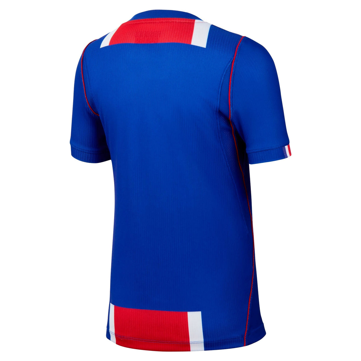 Back view of youth Paris Saint-Germain 2026-2027 home blue stadium replica football shirt by Final Third Kit