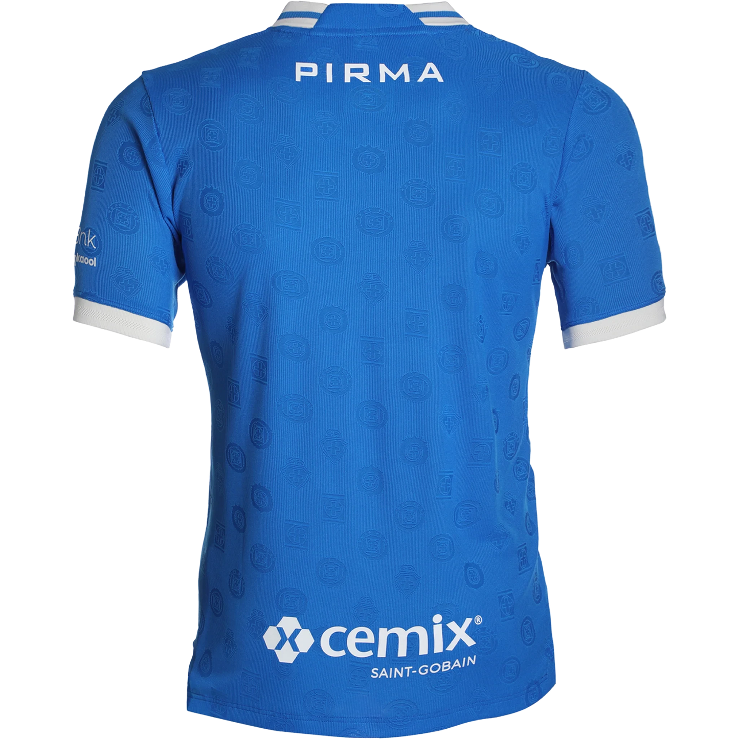 Back view of Cruz Azul home stadium replica jersey showing blank back without name or number