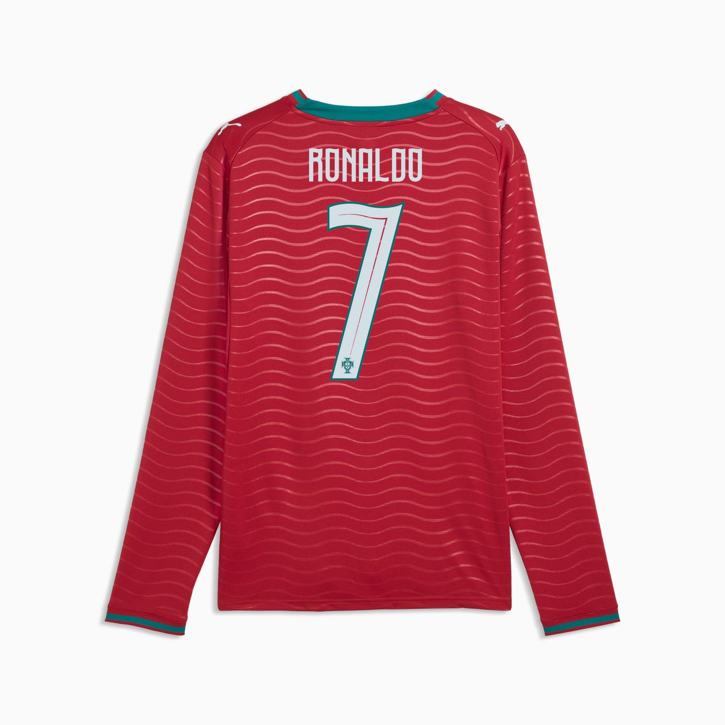 portugal 2026 long sleeve home stadium with ronaldo 7 printing back view