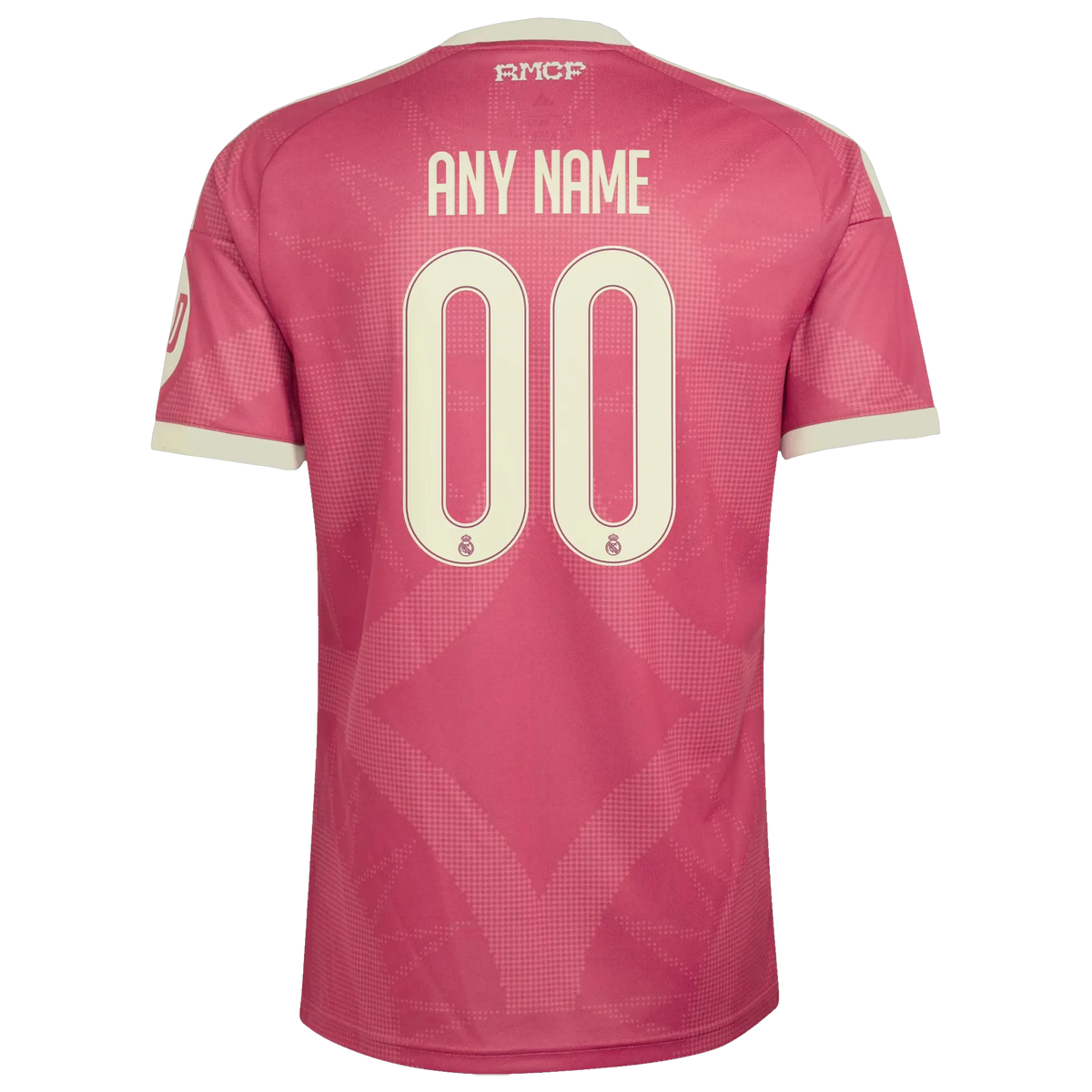 Back view of Real Madrid 2026-2027 third pink replica football shirt by Final Third Kit
