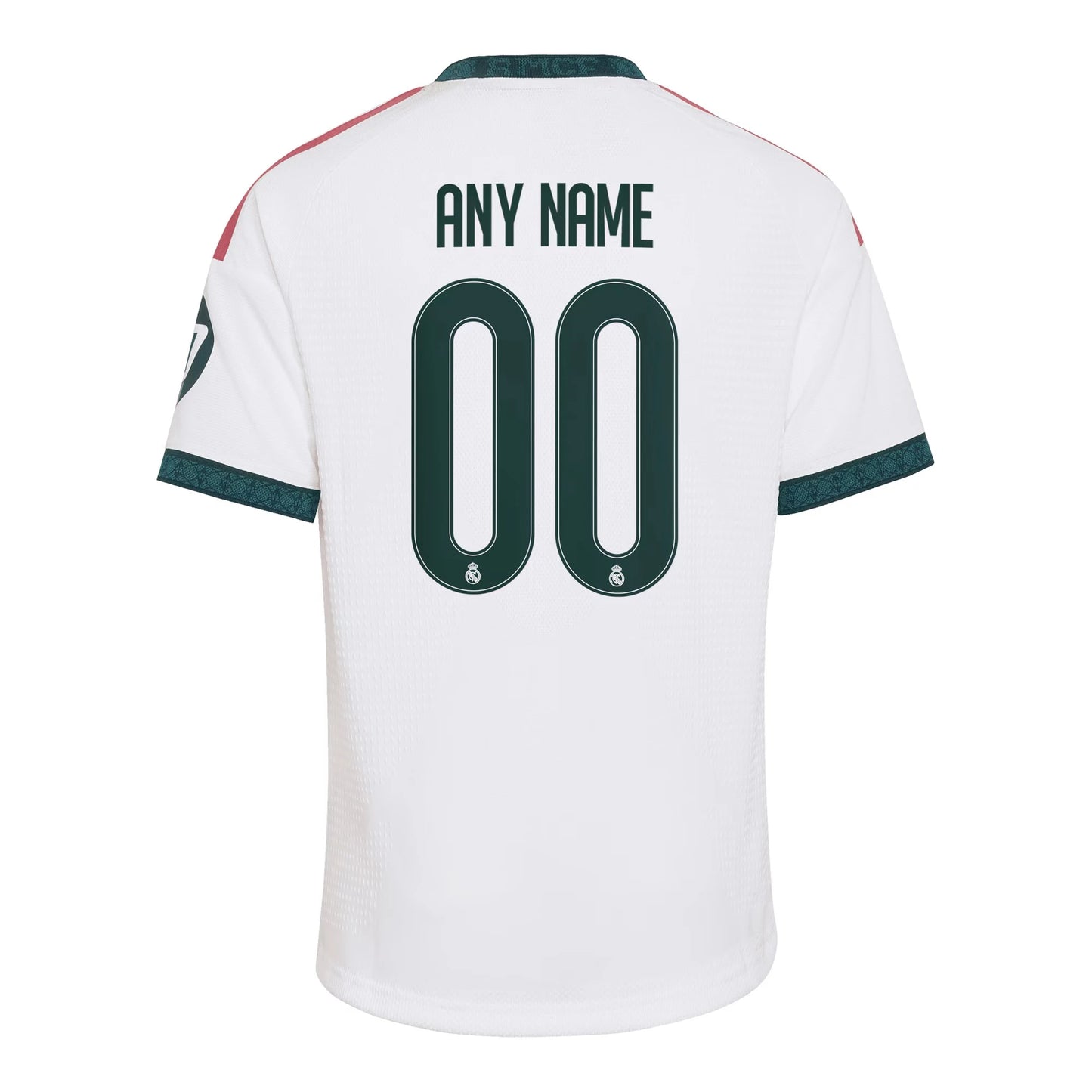 White Real Madrid 2026/27 Home Kids Replica Custom Jersey Back View