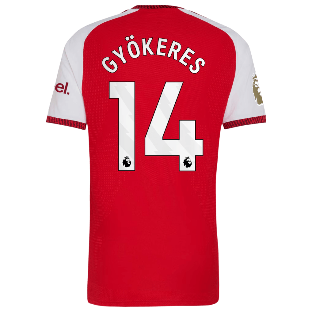 Arsenal 2026/27 Home Match Authentic Jersey - Gyökeres back view
