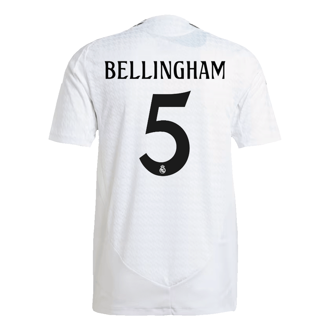 Real Madrid Cheap Soccer Jersey BELLINGHAM #5 Home 2024/25 - Player Version, Slim Fit