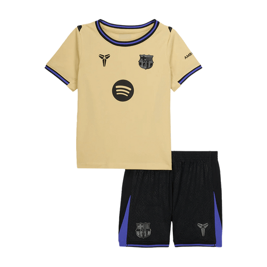 Kids Barcelona Custom Away Soccer Kits 2025/26