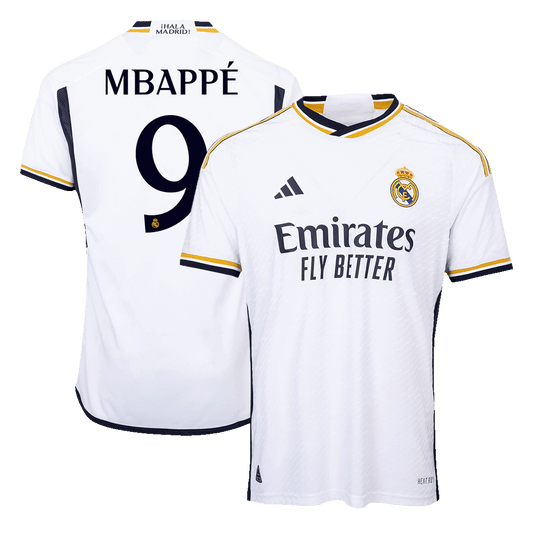 Authentic MBAPPE #9 Soccer Jersey Real Madrid Home Shirt 2023/24