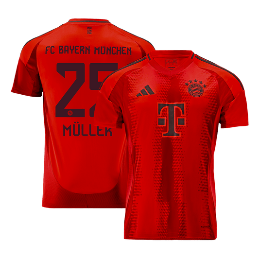M¨¹LLER #25 Bayern Munich Home Soccer Jersey 2024/25
