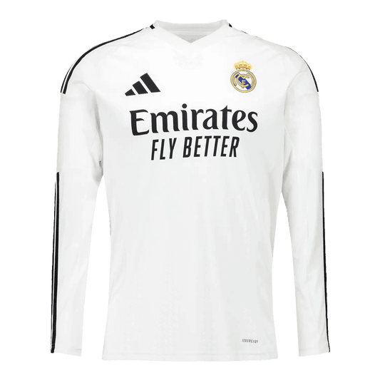 Real Madrid Home Long Sleeve Football Shirt 2024/25