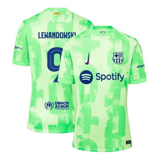 LEWANDOWSKI Barcelona Jersey Custom #9 Soccer Jersey Third Away 2024/25 - UCL