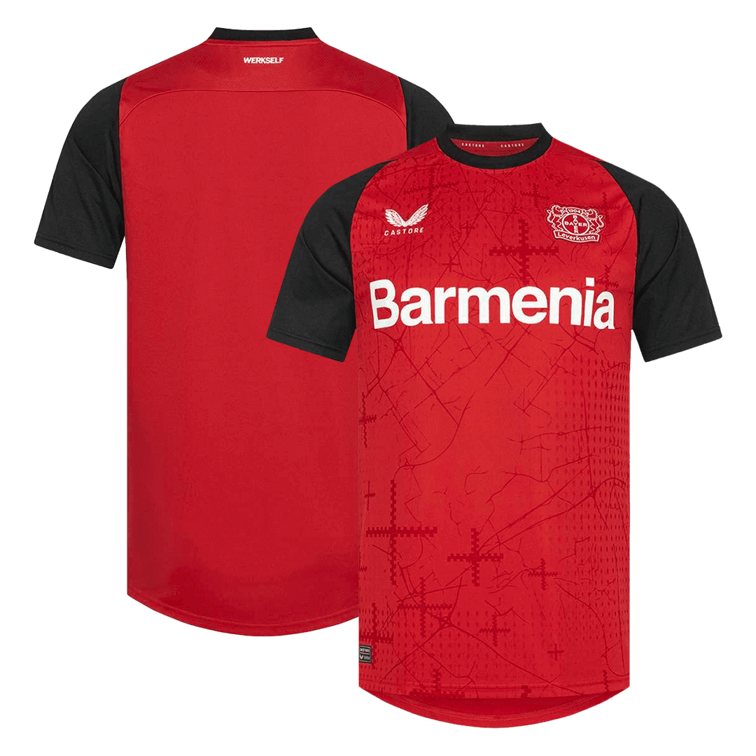 Bayer 04 Leverkusen Soccer Jersey Home Custom Shirt 2024/25