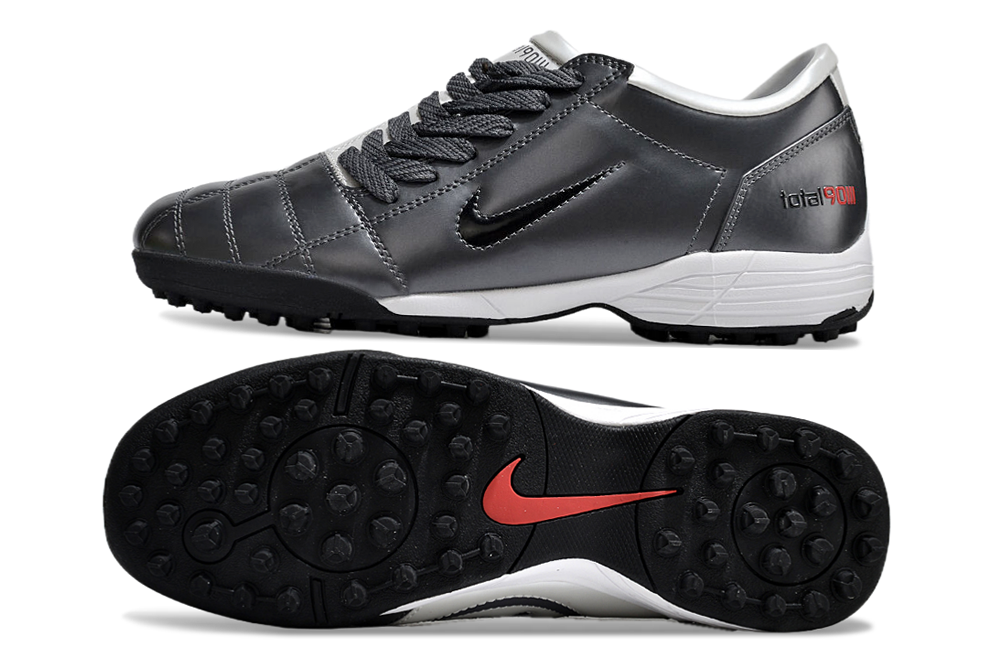 Nike Total 90 (T90) Laser SE FG/MG Football Soccer Boots Cleats WHT-GRY