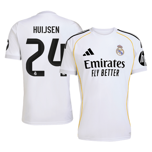 HUIJSEN #24 Real Madrid Home Soccer Jersey 2025/26