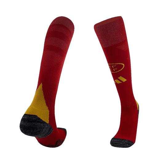 Spain Home Soccer Socks 2024
