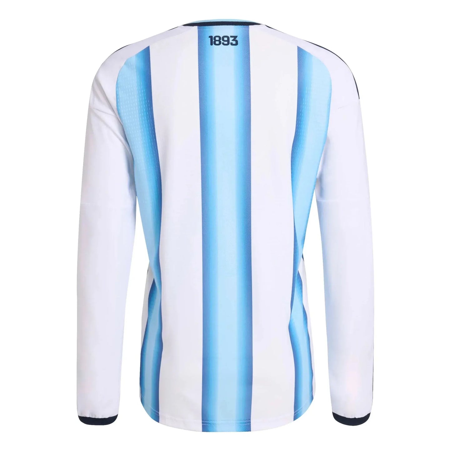 Argentina 2026 World Cup Home Men's Long-Sleeve Stadium Replica Jersey Back View