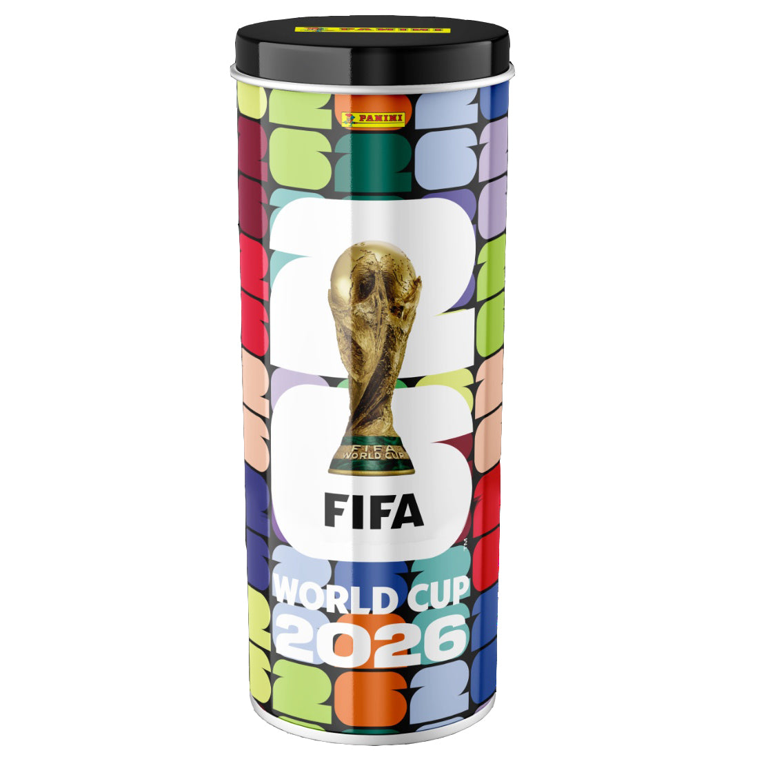 Panini FIFA World Cup 2026 sticker collection storage tin
