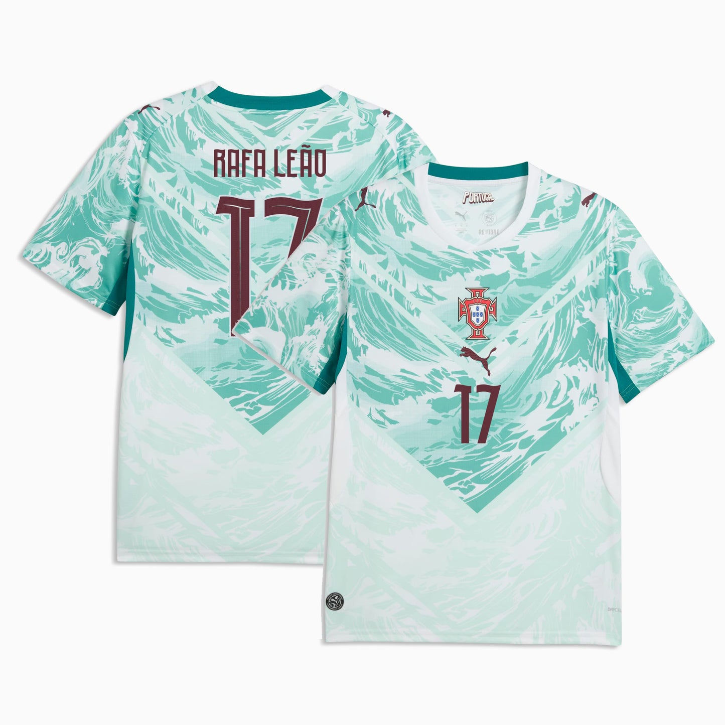 Portugal national team 2026 away stadium jersey with RAFA LEÃO #17 printing
