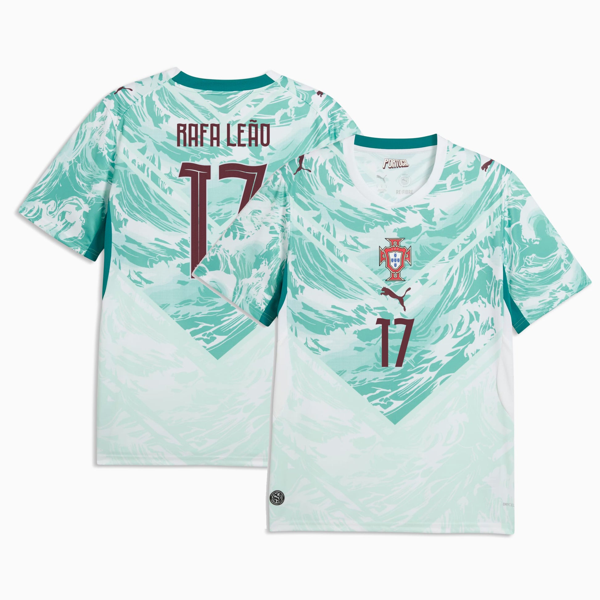 Portugal national team 2026 away stadium jersey with RAFA LEÃO #17 printing