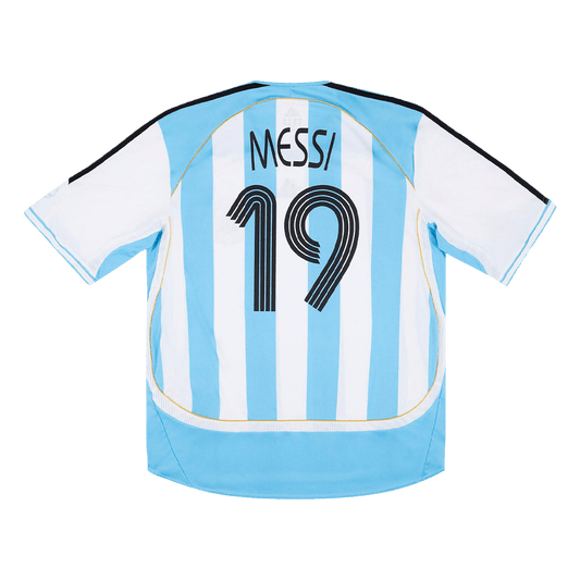 Retro MESSI #19 2006 Argentina Home Soccer Jersey