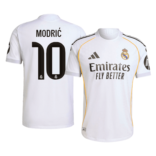Authentic MODRIC #10 Soccer Jersey Real Madrid Home Shirt 2025/26