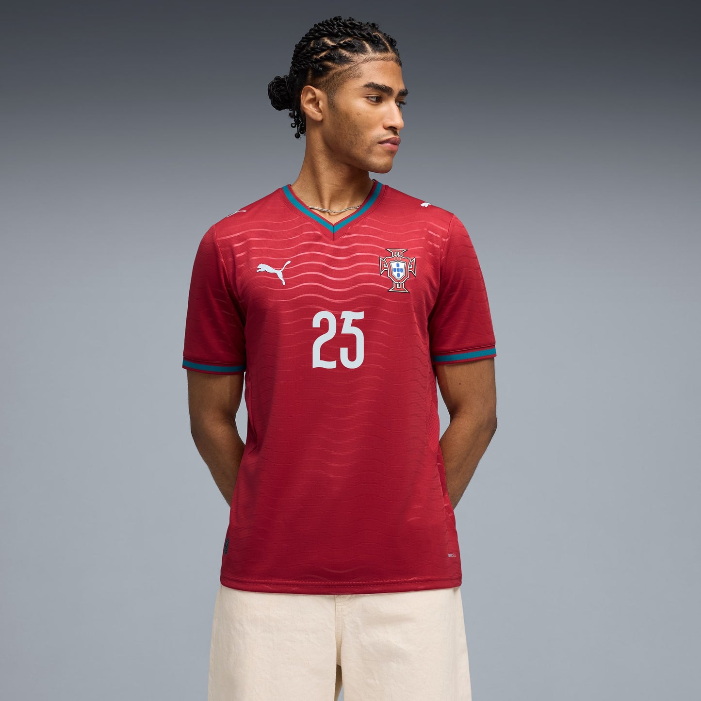 Portugal National Team 2026 N.MENDES Match  Football Soccer Home Jersey