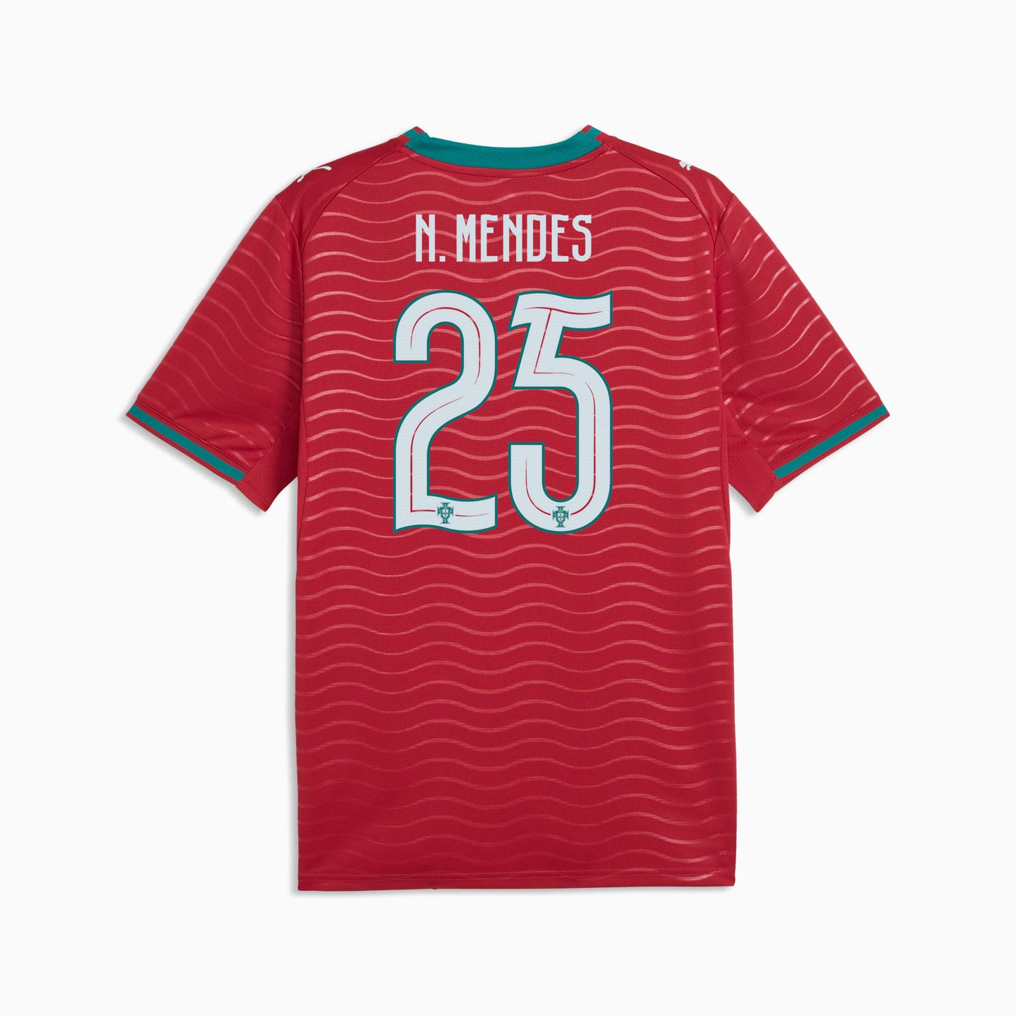 Portugal National Team 2026 N.MENDES Match  Football Soccer Home Jersey