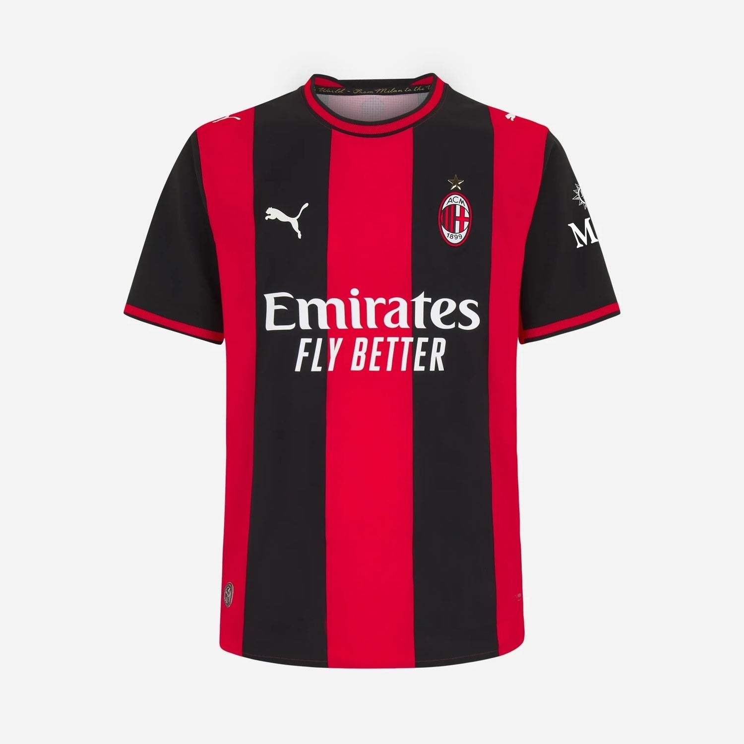 AC Milan 2026/27 home soccer jersey front view