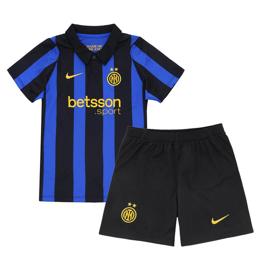 Inter Milan 2026/27 kids home kit jersey and shorts set