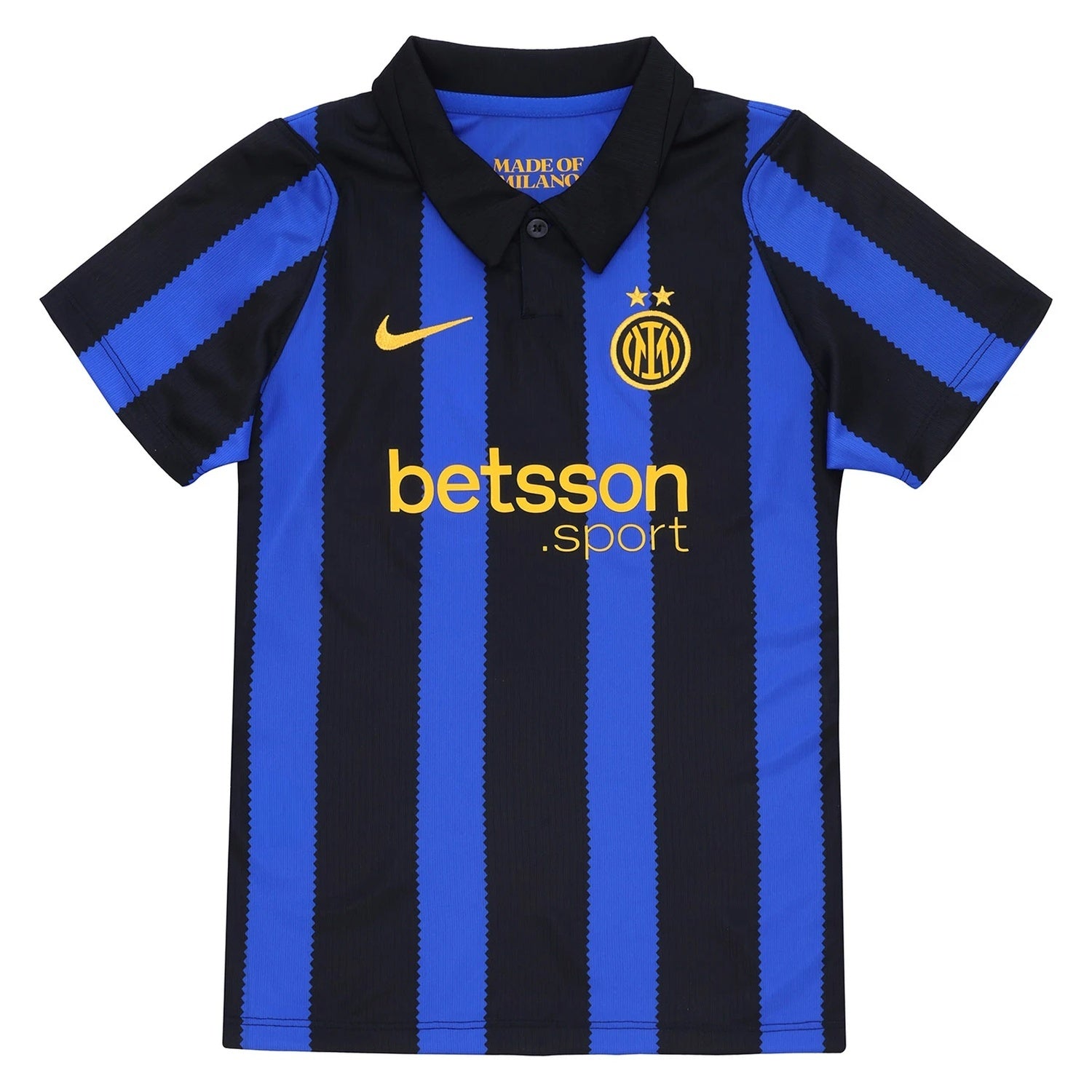 Inter Milan 2026/27 kids home stadium replica jersey front view