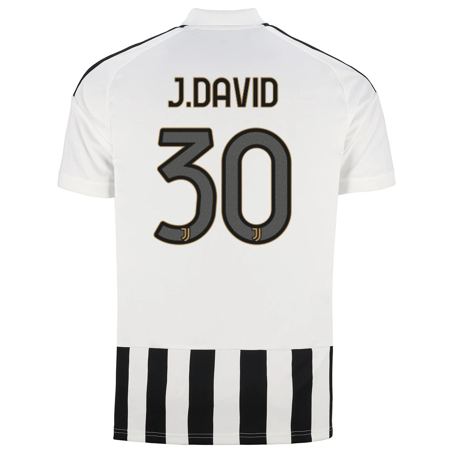 back view of Juventus 2026/27 home stadium jersey with J.DAVID #30 custom print